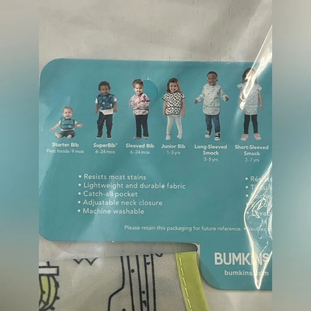 Bumkins Bibs, Set of 2, new!